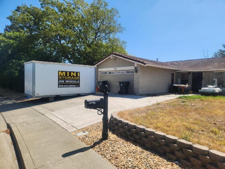 Storage Pod in Home Driveway